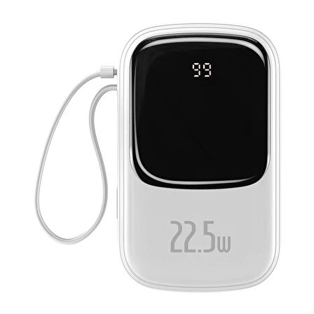 Baseus Qpow Pro Dijital Göstergeli 10000mAh 22.5W Hızlı Şarj Powerbank