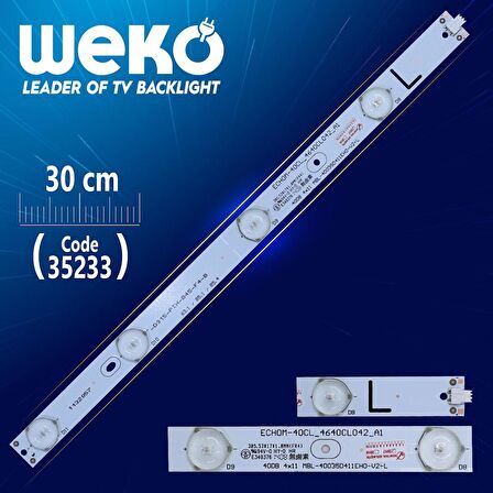 40DB 4X11 MBL-40035D411EH0-V2-L - ECHOM-40CL_4640CL042_A1 - L TYPE - 30 CM 4 LEDLİ - (WK-900)