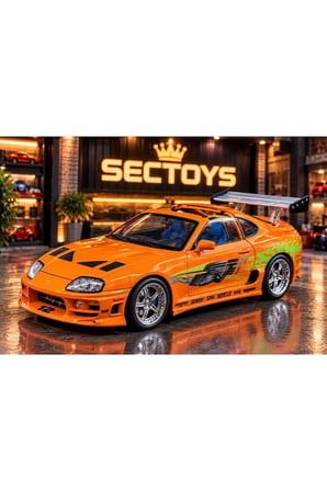 Hızlı ve Öfkeli Fast and Furious 1995 Toyota Supra Model Araba 1:24 Ölçek