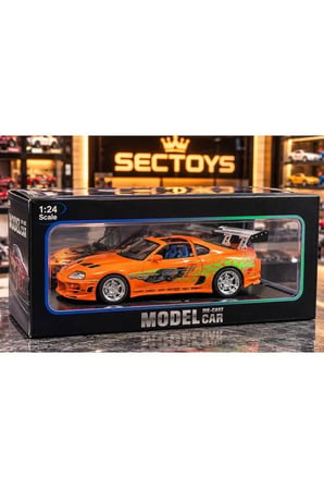 Hızlı ve Öfkeli Fast and Furious 1995 Toyota Supra Model Araba 1:24 Ölçek