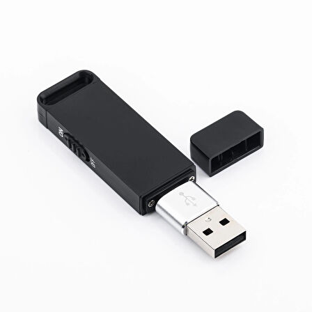 Mini Ses Kayıt Cihazı Tak Çalıştır Kablo & PC Gerektirmez Tek Tuşta Uzun Süreli Kayıt