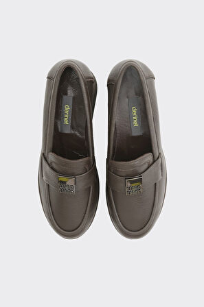 Dolgu Taban Hakiki Deri Kadın Casual Ayakkabı