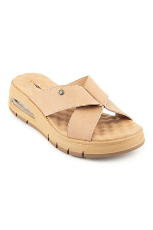 Muya Kihi Anatomik Air Max Tabanlı Topuk Dikeni  Kadın Terlik