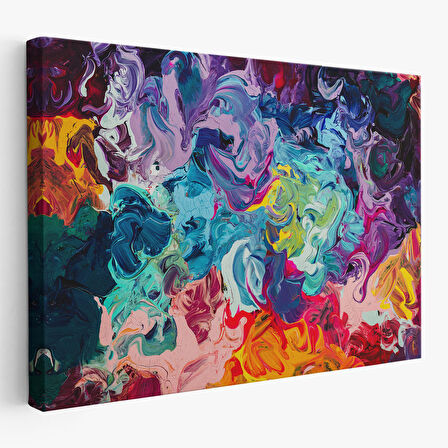 Modern Tarz Yağlıboya Görünüm Dekoratif Kanvas Duvar Tablosu-3524