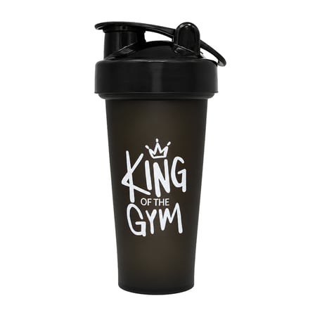 King Of The Gym Shaker 650 ML Ölçekli ve Sızdırmaz Kapaklı Protein Shaker 2'li Set (Siyah+Turuncu)