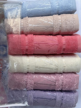 6 Adet Bambu El Havlusu Gramajlı, Kaliteli, Yumuşak Ve Yüksek Su Emici
