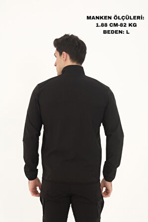 Camp255 Outdoor Tactical Su İticili Erkek Fermuarlı Taktik Sweatshirt