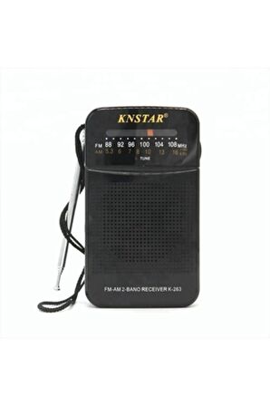 Knstar Çantası Için Radyo Cep Tipi Taşınabilir Fm Radyo K-263