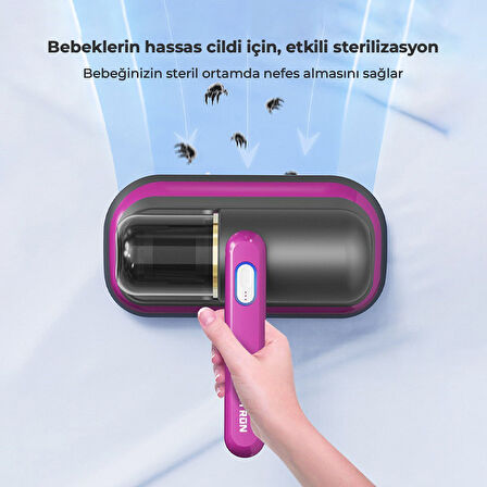 Neutron Anti Alerjen UV Işınlı Şarjlı Yatak ve Koltuk El Süpürgesi