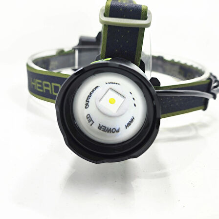 OR-8117 Şarjlı Kafa Lambası 30W – Zoomlu Uzun Menzilli Floresan Aydınlatmalı Kafa Feneri