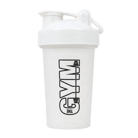 Gym Shaker 550 ML Ölçekli ve Sızdırmaz Kapaklı Protein Shaker 2'li Set (Turuncu+Beyaz)