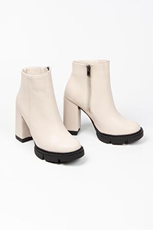 MLT0030-0703 KADIN GÜNLÜK CİLT BOT/EKRU/38 