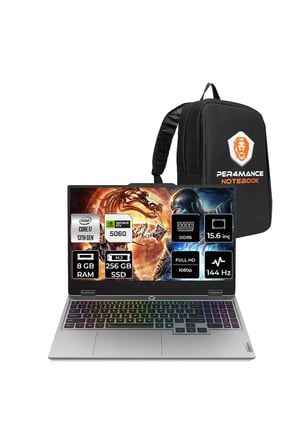 LOQ i7-13700HX 8GB 256GB SSD RTX5060/8GB 100W 144Hz FHD 15.6" FDOS Gaming Laptop &PER4 ÇANTA