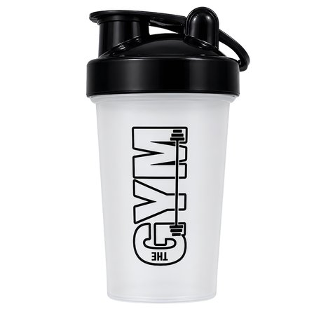 Gym Shaker 550 ML Ölçekli ve Sızdırmaz Kapaklı Protein Shaker 2'li Set (Turuncu+Şeffaf)