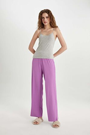 DeFacto Regular Fit Ribana Casual Pijama Altı-Fall in Love Z9115AZ24SPPR489