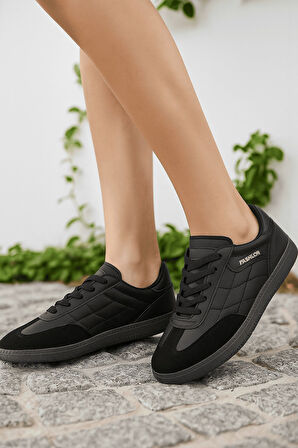 Günlük Unisex Sneaker Bağcıklı Dikiş Detaylı Oval Burun Tırtıklı Taban Hafif Spor Ayakkabı 353