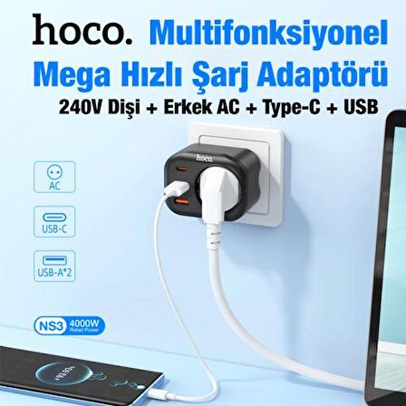 Coofbe Type-C Hızlı Şarj Aleti Beyaz
