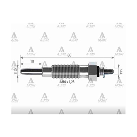 KIZDIRMA BUJİSİ (ISITMA) L-200  90-99 / L-300  90-98 11V. ŞOKLU