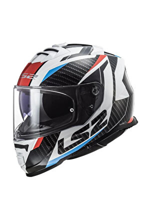 Storm 2 Kapalı Kask Racer Mavi Kırmızı