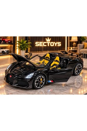 1:24 Ölçek Bugatti Mıstral Diecast Model Araba Açılan Kapılar Bugatti Spor Model Araba