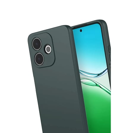 Oppo A5 Pro 4G First Silikon - Koyu Yeşil