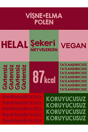 Mixmey Vişne Şöleni Meyve Bar 12 Adet | Glutensiz Ve Sağlıklı Atıştırmalık - 20gr X 12 Adet