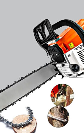 Moonshop  Benzinli Testere  58cc Ağaç Odun Dal Kesme Makinesi Motorlu Testere Yeni Nesil Motor 38 Di