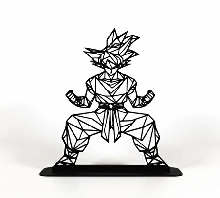 Goku Anime 15cm Plastik Masa Süsü Masa Dekorasyonu