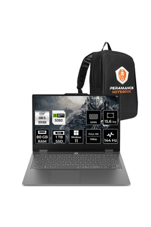LOQ Essential i5 13450HX 80GB 1TB SSD RTX5060/8GB 65W 15.6" FHD W11P Gaming Laptop