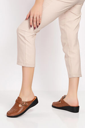 Gondol Ortopedik Deri Sabo Terlik   yprk.510