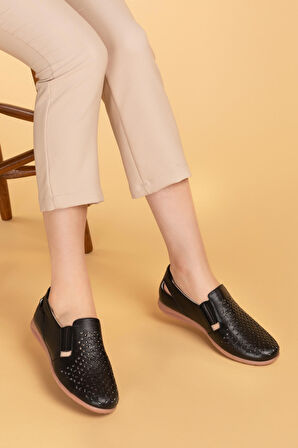 Gondol Hakiki Deri Ortopedik Taban Günlük Ayakkabı   esfa.152y