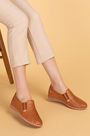 Gondol Hakiki Deri Ortopedik Taban Günlük Ayakkabı   esfa.152y