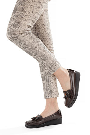 Artı-Artı001-7475-501-PSK  Hakiki Deri Günlük Ortopedik  Kadın Bağsız Kahverengi Roc Ayakkabı