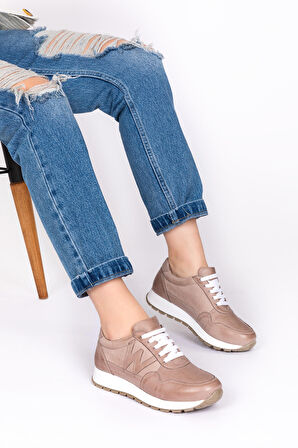 Gondol Içi Dışı Hakiki Deri Anatomik Taban Spor Ayakkabı flf.444