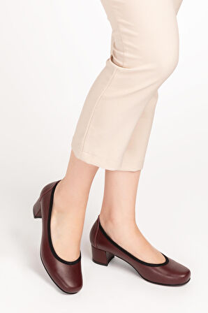 Gondol Kadın Hakiki Deri Rahat Günlük Topuklu Ayakkabı şhn.280