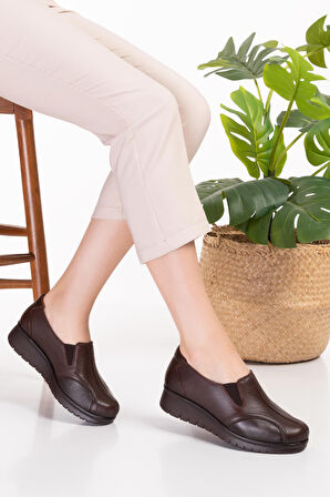 Gondol Hakiki Deri Kadın Kemik Çıkıntısına Özel Ayakkabı elnr.5778