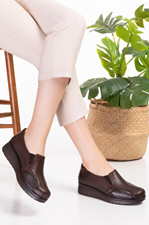 Gondol Hakiki Deri Kadın Kemik Çıkıntısına Özel Ayakkabı elnr.5778