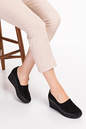 Gondol Hakiki Deri Dolgu Topuk Anatomik Taban Günlük Ayakkabı vdt.590