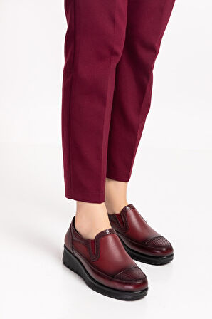 Gondol Hakiki Deri Sim Detaylı Anatomik Ayakkabı  elnr.5757