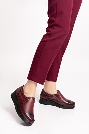 Gondol Hakiki Deri Sim Detaylı Anatomik Ayakkabı  elnr.5757