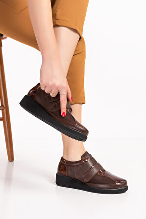 Gondol Hakiki Deri Kadın Kemik Çıkıntısına Özel Ayakkabı vdt.1670