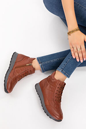 Gondol Içi Dışı Hakiki Deri Anatomik Taban Spor Ayakkabı gndl.616