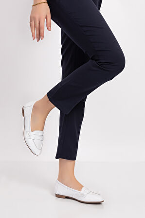Gondol Kadın Hakiki Deri Loafer Babet Anl.6184