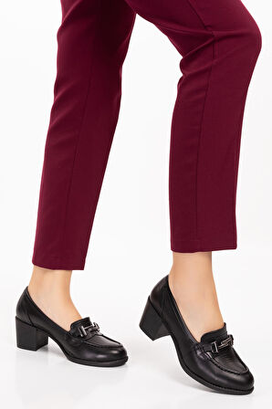 Gondol Kadın Hakiki Deri Rahat Topuklu Ayakkabı anl.7082