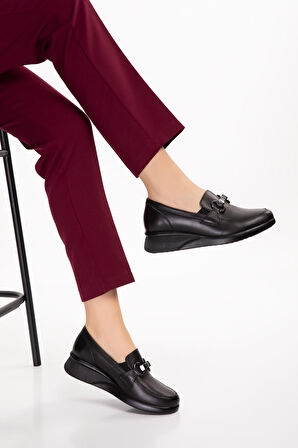 Gondol Hakiki Deri Anatomik Taban Rahat  Ayakkabı elnr.5831