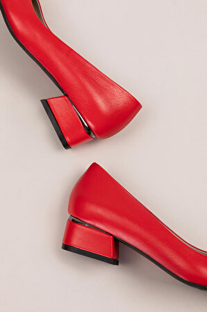 Gondol Hakiki Deri Kısa Topuklu Ayakkabı  vdt.07