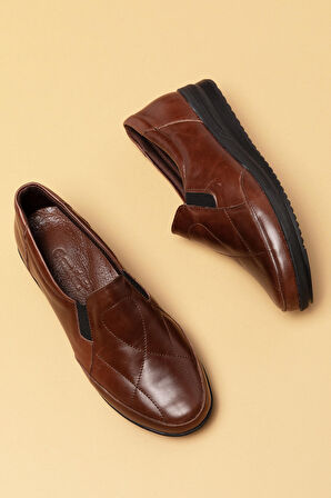 Gondol Kadın Hakiki Deri Anatomik Yumuşak Taban Günlük Ayakkabı pyt.1213