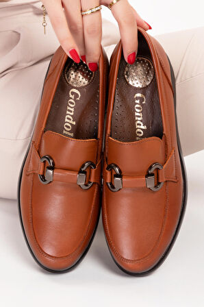 Gondol Hakiki Deri Anatomik Taban Rahat  Ayakkabı elnr.5831