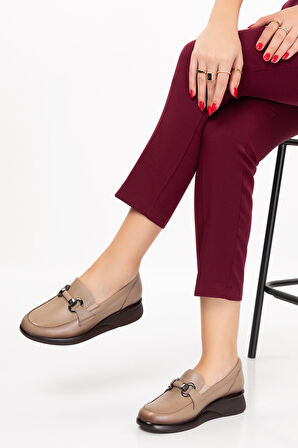 Gondol Hakiki Deri Anatomik Taban Rahat  Ayakkabı elnr.5831