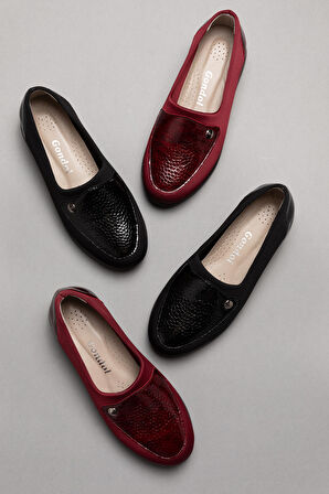 Gondol Hakiki Deri Yanları Strecli Günlük Ayakkabı vdt.195